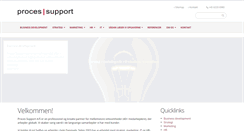 Desktop Screenshot of processupport.dk