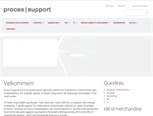 Tablet Screenshot of processupport.dk